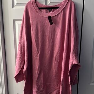 Torrid Ribbed Pink Hoodie